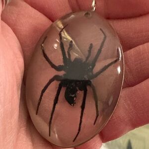 Large Spider Pendant Necklace